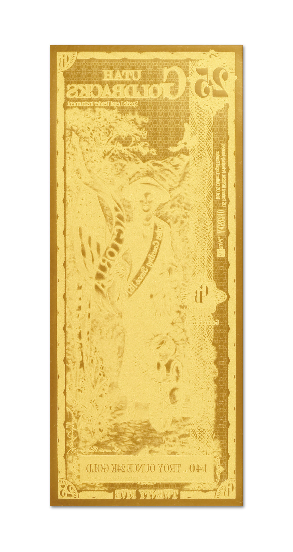 Utah Goldbacks 25 - Gwenly Elva