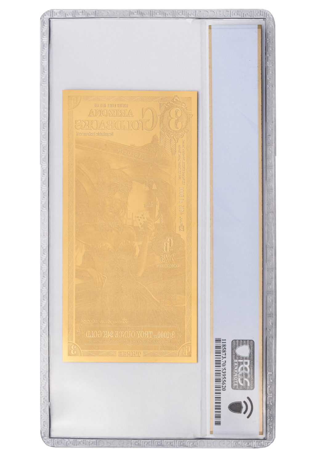 Arizona Goldback 3 Limited Early Release - Graded PPQ 70 - Collector's Edition