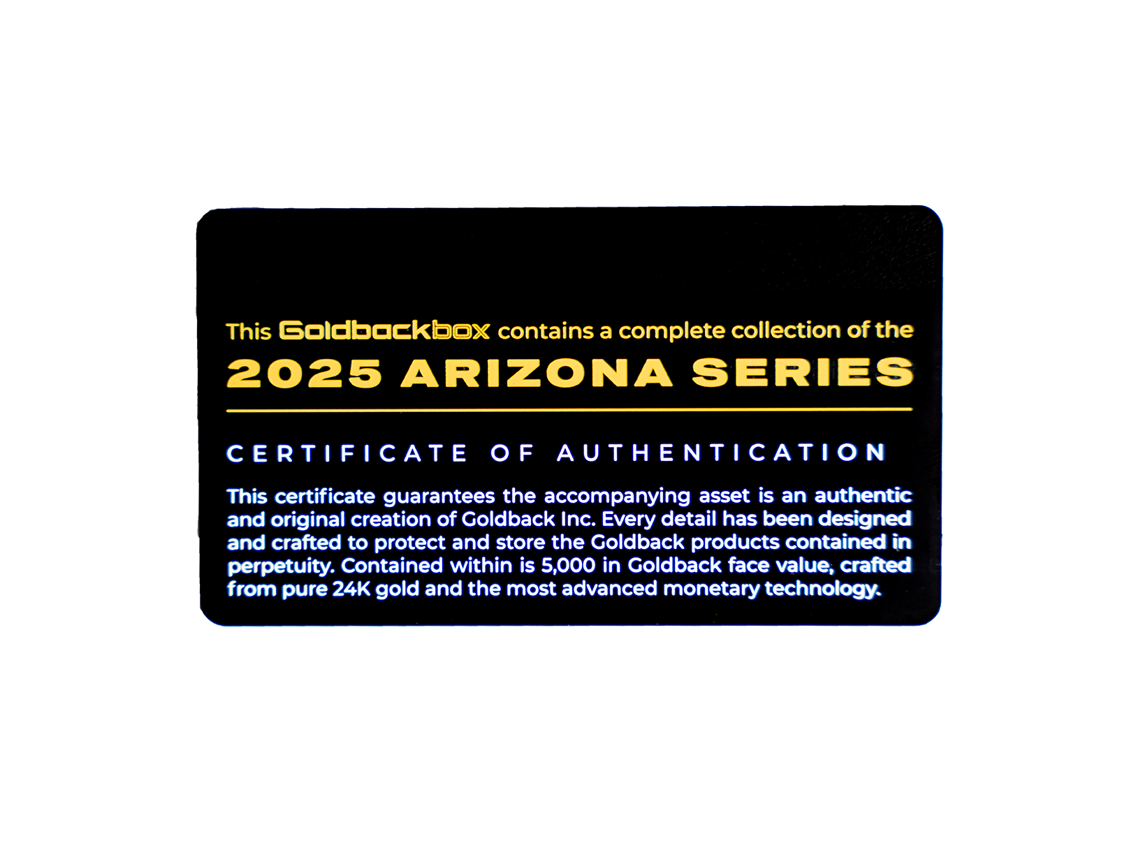 Arizona Goldback Alpha Series Collection Box - Complete Set