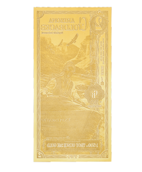 Arizona Goldback 2 Alpha Series - 1/500 Troy Ounce 24K Gold