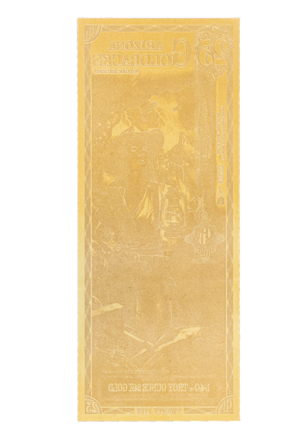 Arizona Goldback 25 Alpha Series - 1/40 Troy Ounce 24K Gold