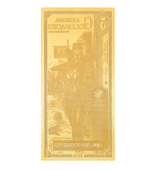 Arizona Goldback 5 Alpha Series - 1/200 Troy Ounce 24K Gold