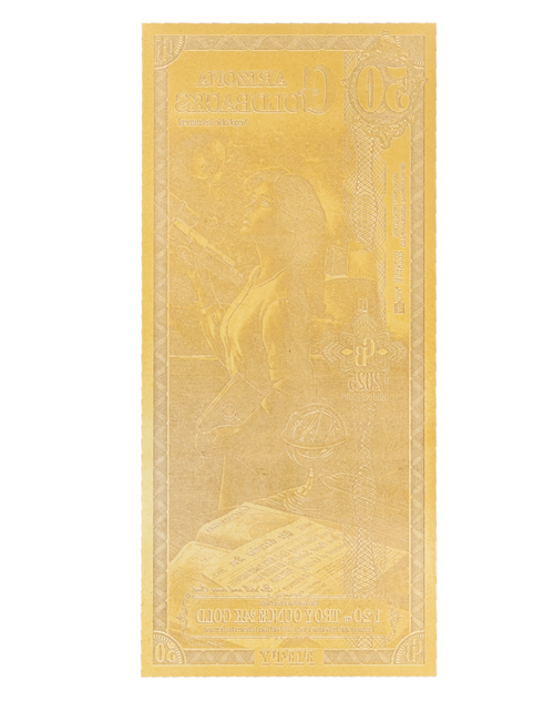 Arizona Goldback 50 Alpha Series - 1/20 Troy Ounce 24K Gold
