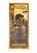 Arizona Goldback 10 Alpha Series - 1/100 Troy Ounce 24K Gold
