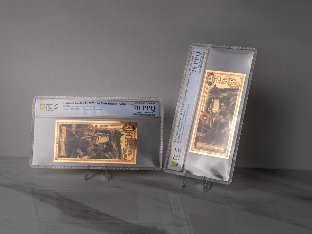 Arizona Goldback 3 Limited Early Release - Graded PPQ 70 - Collector's Edition