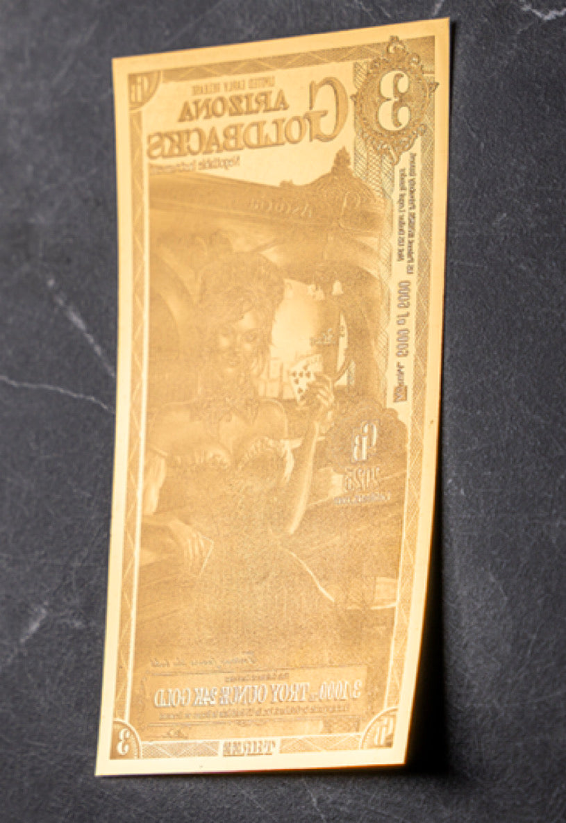Arizona Goldback 3 Limited Early Release - Graded PPQ 70 - Collector's Edition