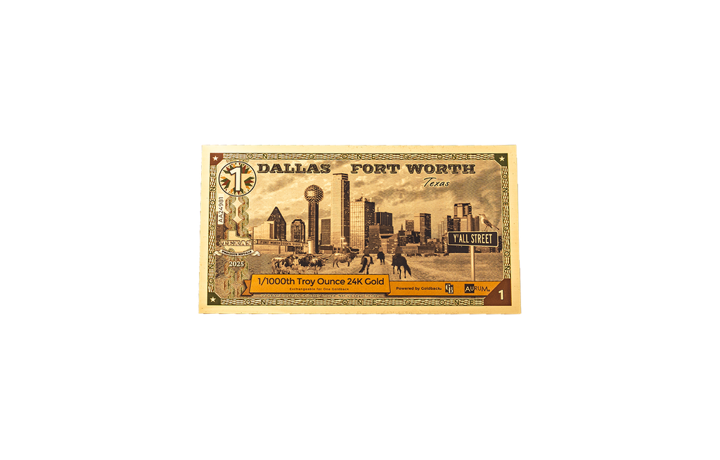 1 Dallas-Fort Worth Texas Goldback