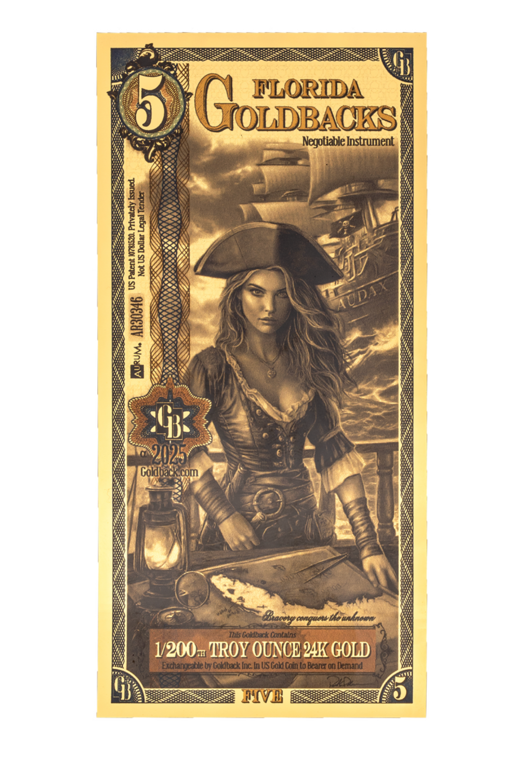Florida Goldback - 5 (Alpha) 2025