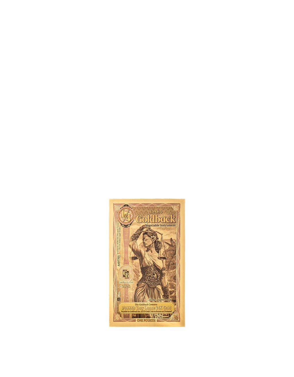 1/4 Idaho Goldback – Alpha