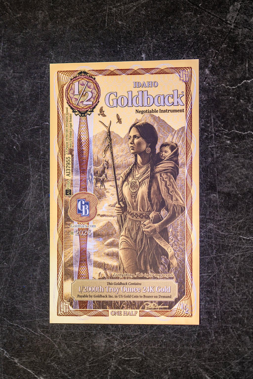 1/2 Idaho Goldback – Alpha