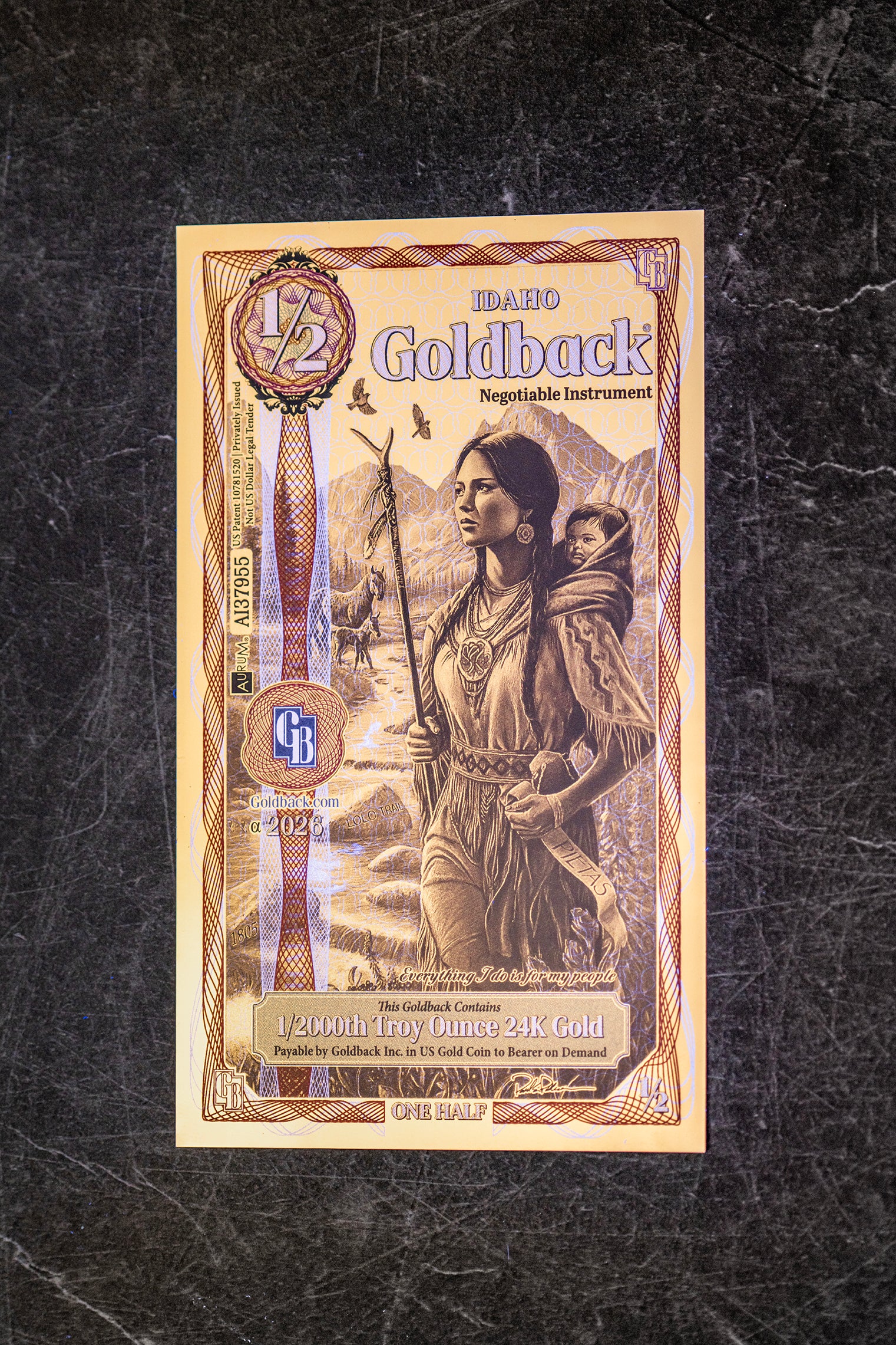 1/2 Idaho Goldback – Alpha