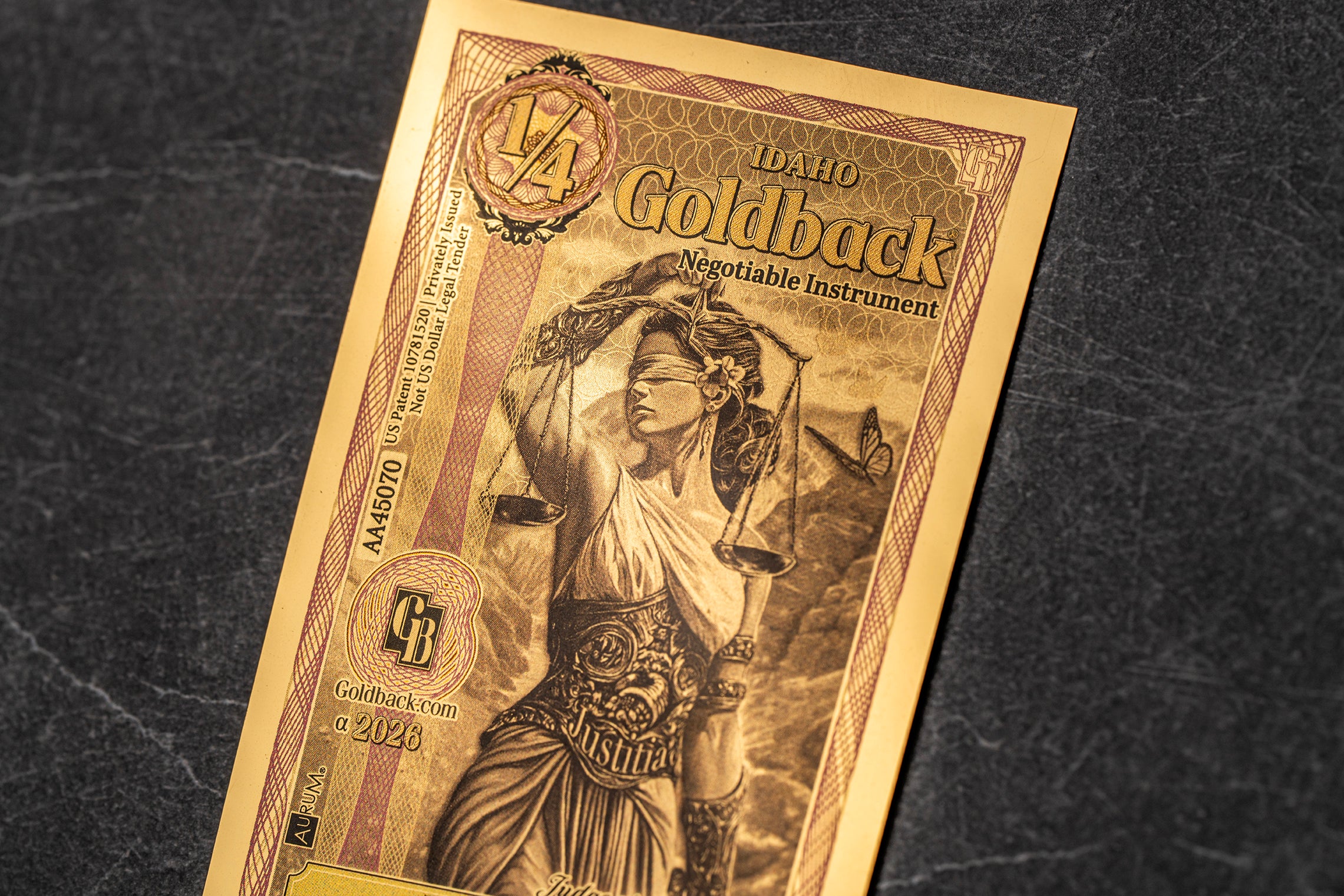 1/4 Idaho Goldback – Alpha