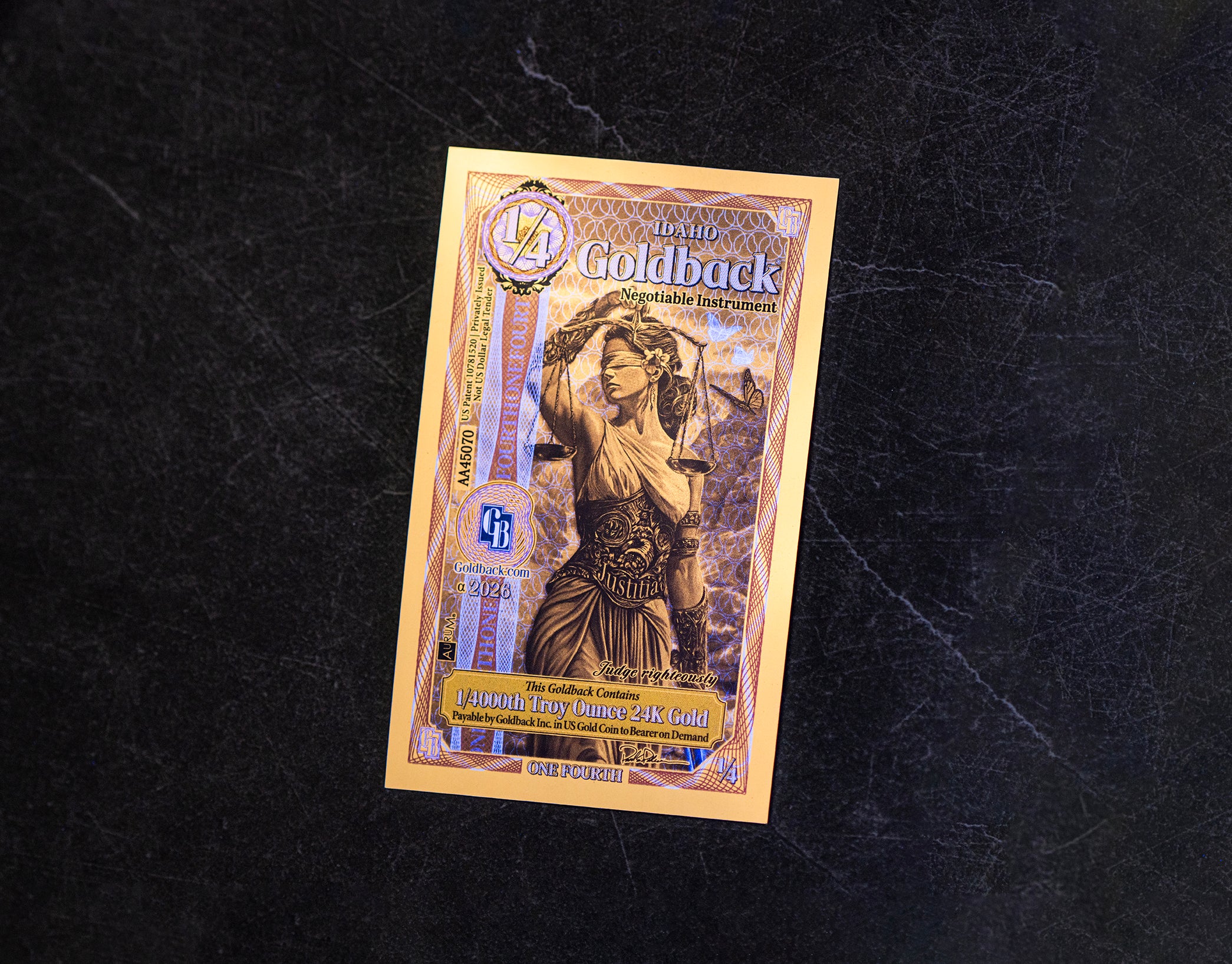 1/4 Idaho Goldback – Alpha