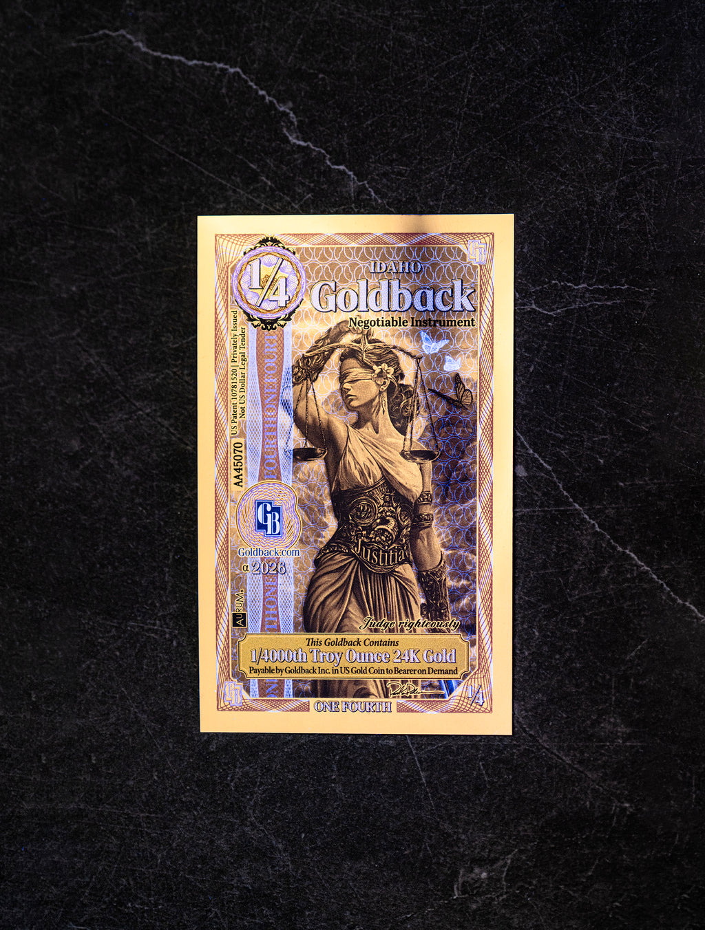 1/4 Idaho Goldback – Alpha
