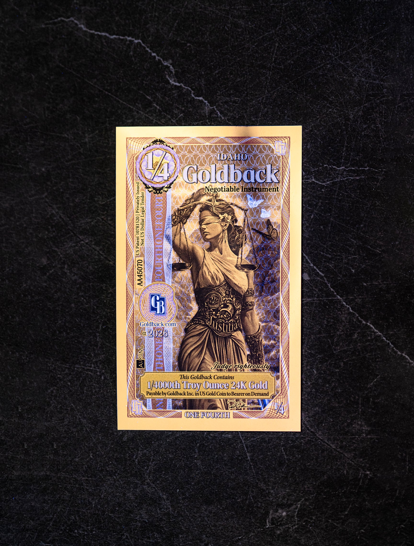 1/4 Idaho Goldback – Alpha