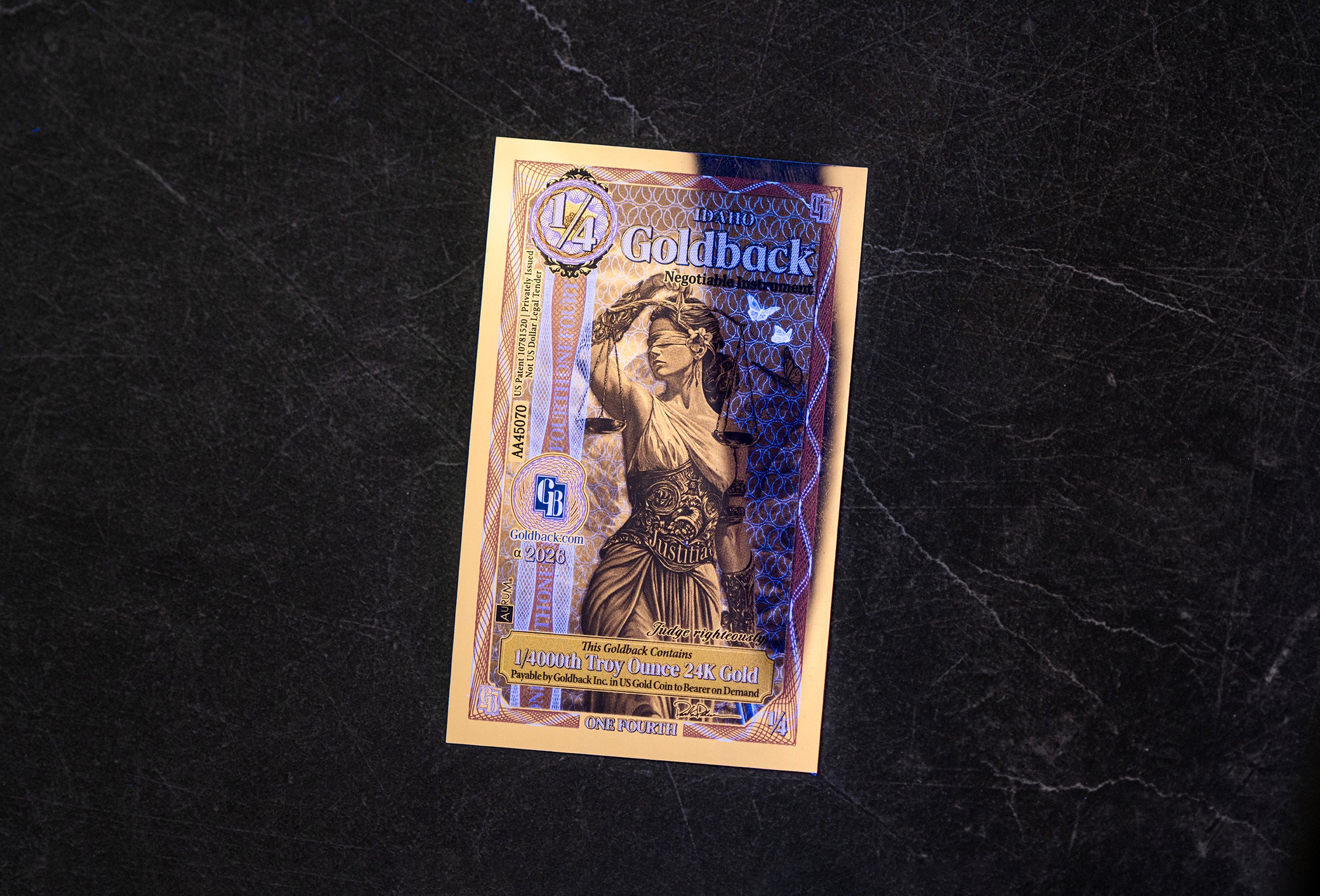 1/4 Idaho Goldback – Alpha