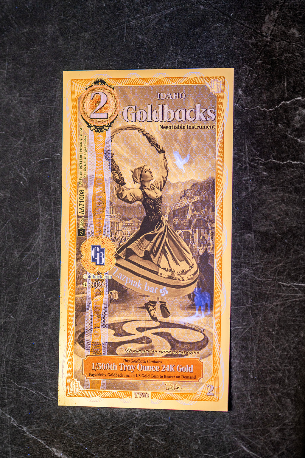 2 Idaho Goldback Alpha