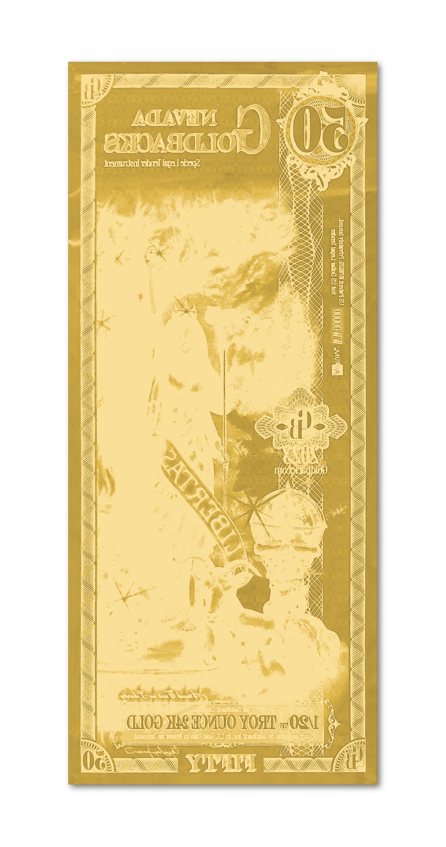 Nevada Goldbacks 50 - Libertas
