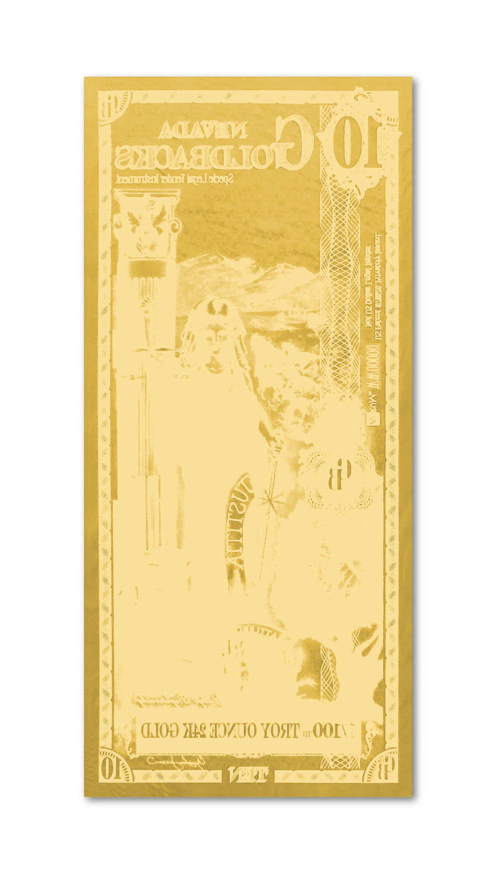 Nevada Goldbacks 10 - Justitia
