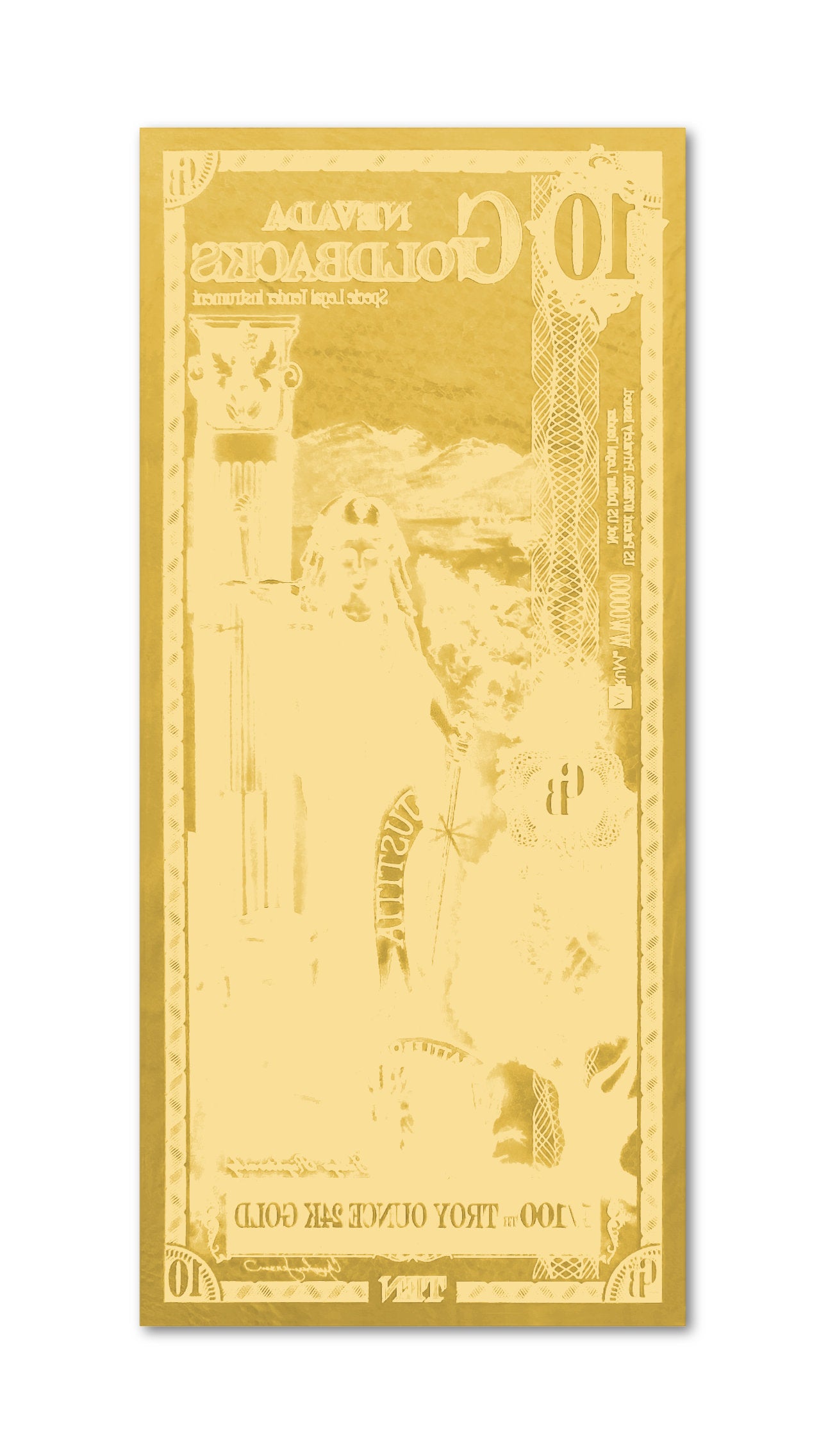 Nevada Goldbacks 10 - Justitia