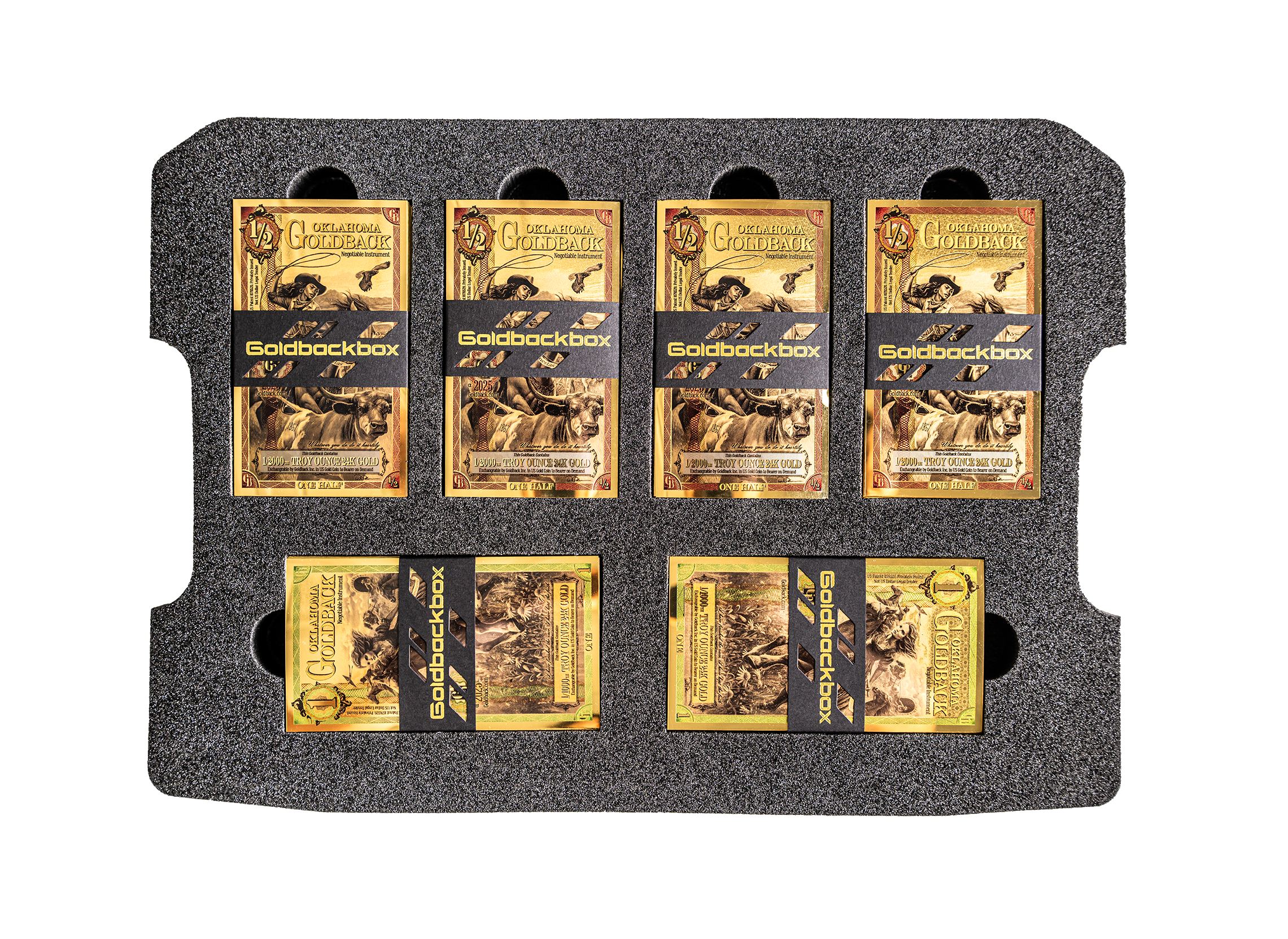 Oklahoma Goldback Alpha Series Collection Box - Complete Set
