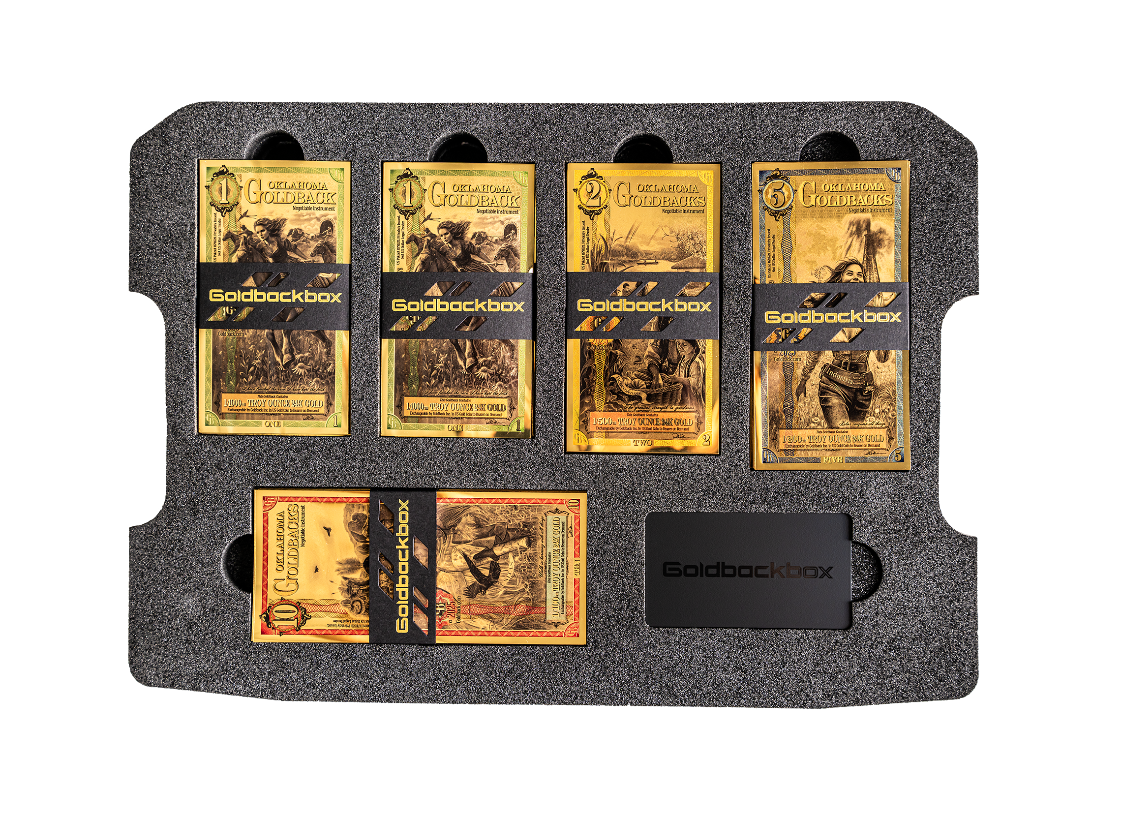 Oklahoma Goldback Alpha Series Collection Box - Complete Set