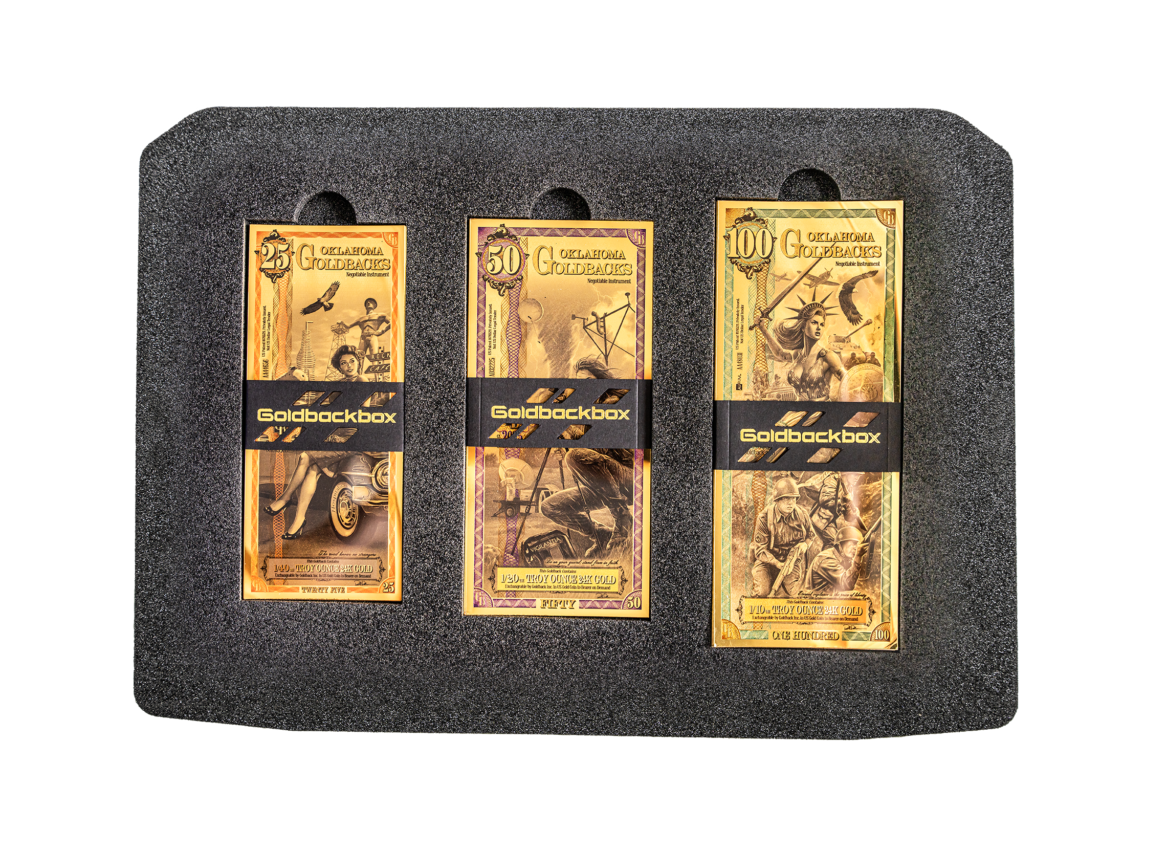 Oklahoma Goldback Alpha Series Collection Box - Complete Set