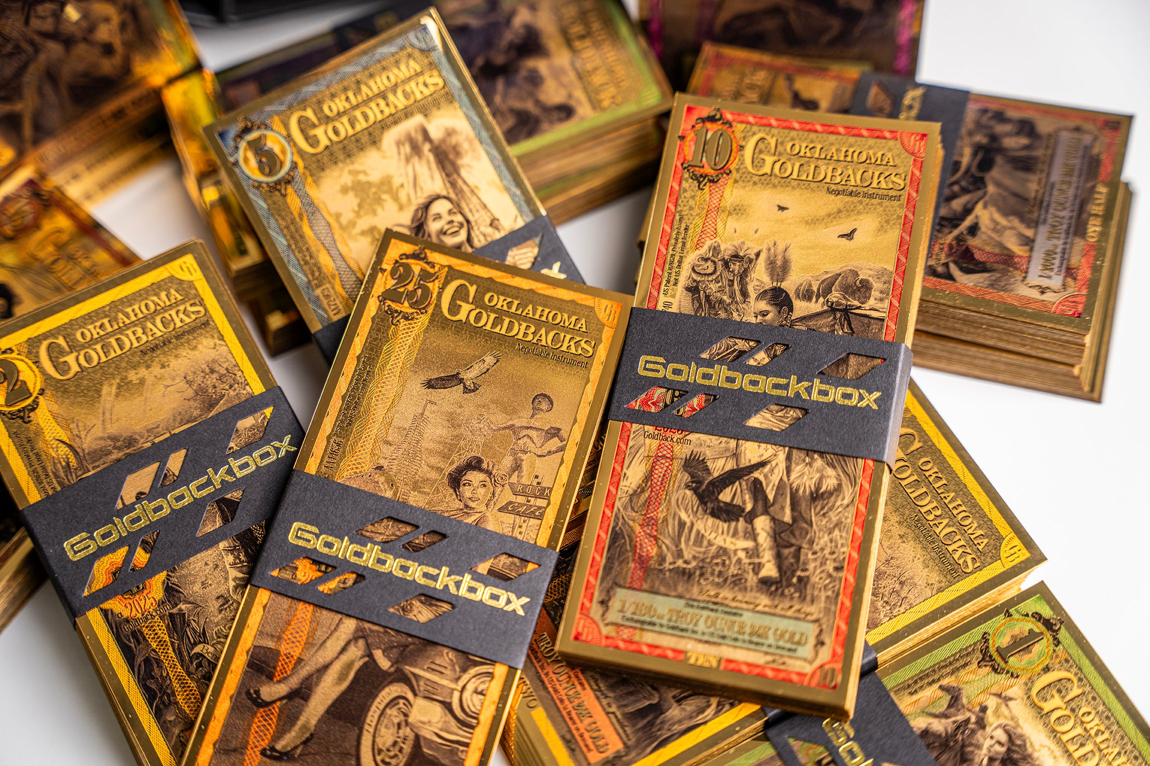 Oklahoma Goldback Alpha Series Collection Box - Complete Set