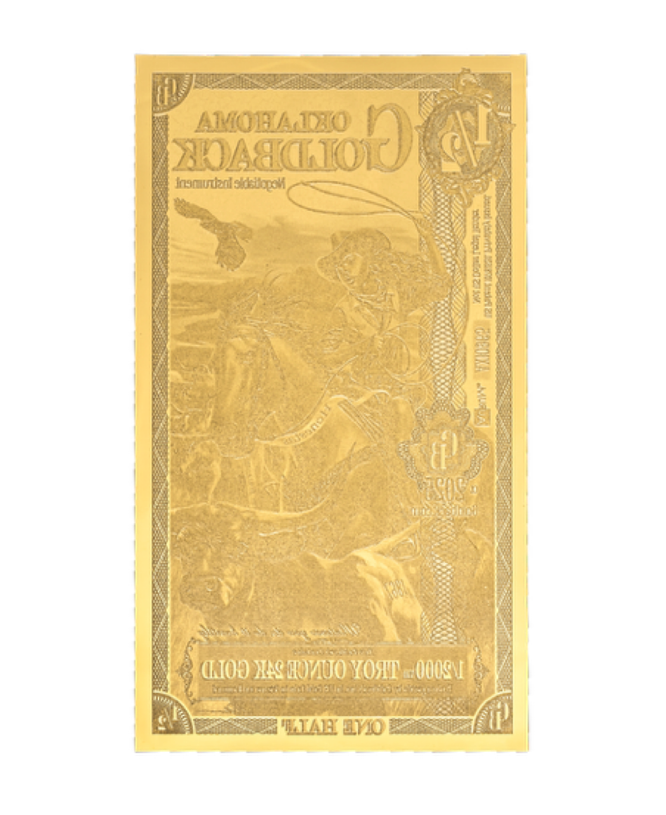 Oklahoma Goldback - 1/2 (Alpha) 2025