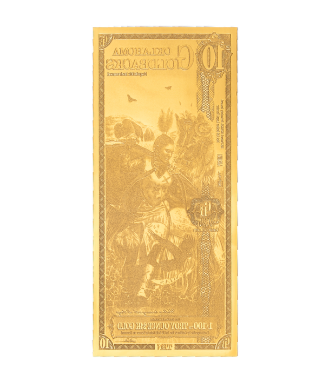 Oklahoma Goldback - 10 (Alpha) 2025