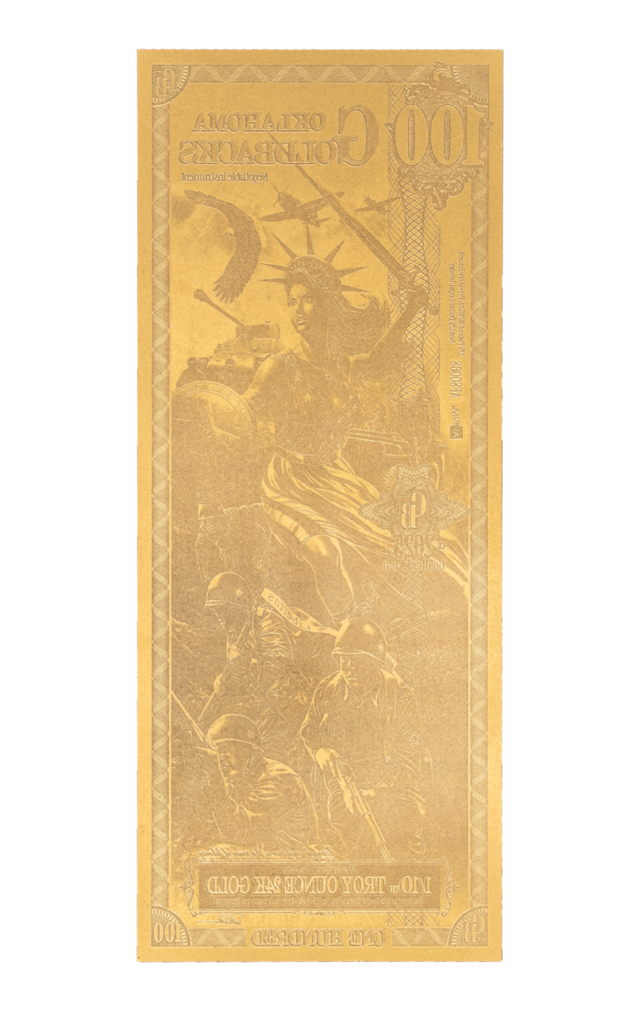 Oklahoma Goldback - 100 (Alpha) 2025