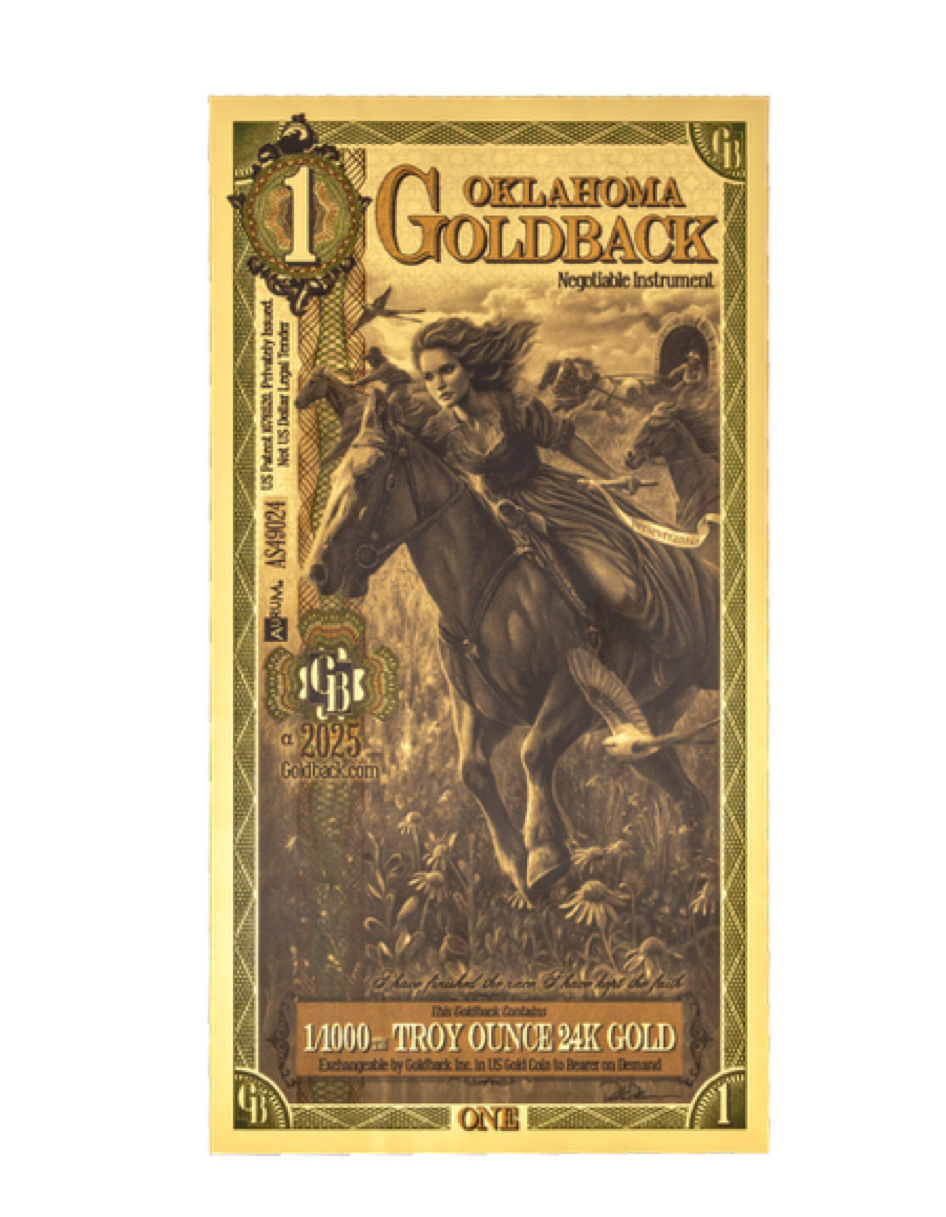 Oklahoma Goldback - 1 (Alpha) 2025