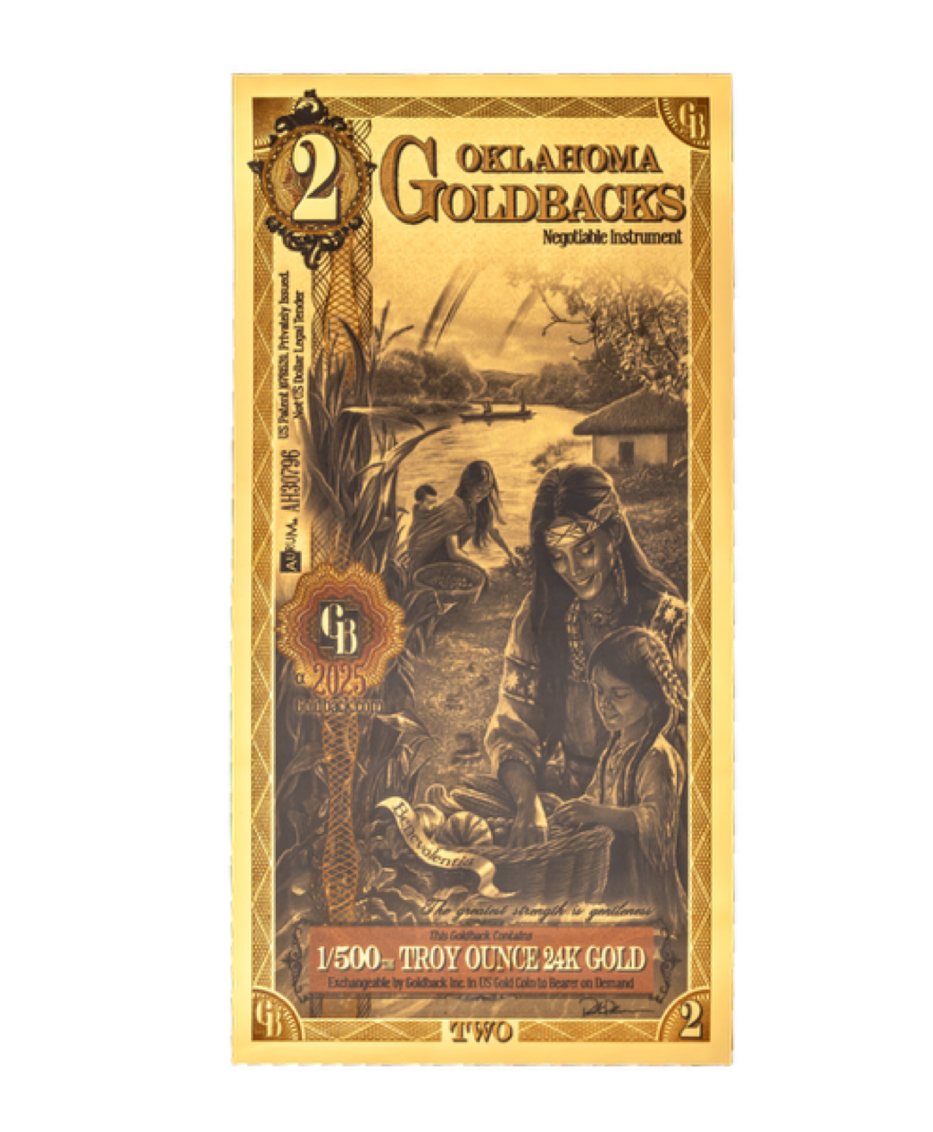 Oklahoma Goldback - 2 (Alpha) 2025