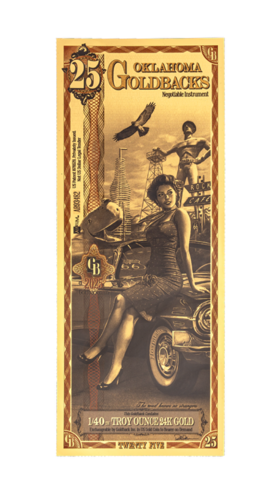 Oklahoma Goldback - 25 (Alpha) 2025