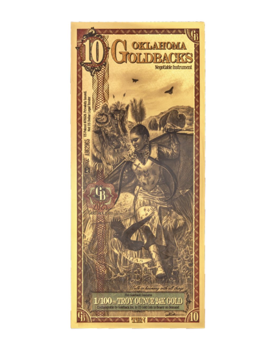 Oklahoma Goldback - 10 (2025)