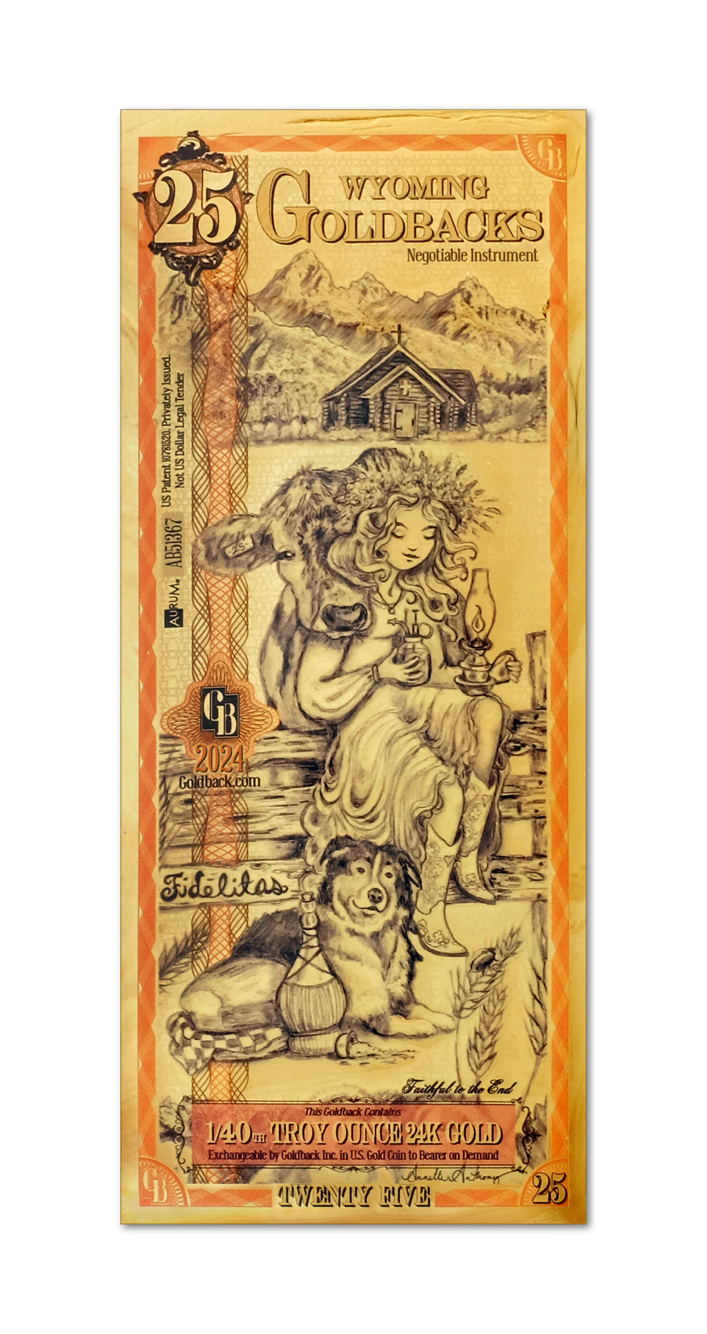 Wyoming 25 Goldback - Fidelitas (2024)