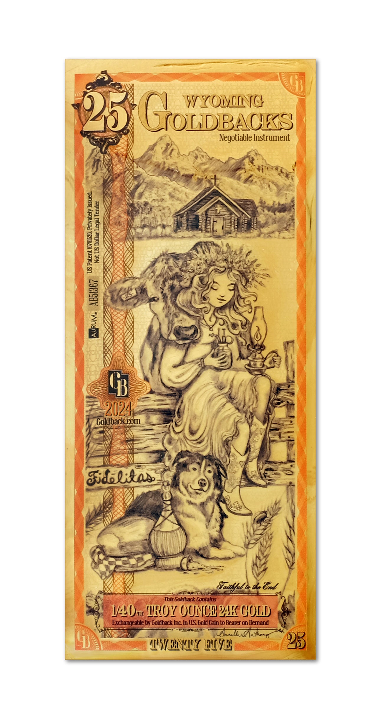 Wyoming 25 Goldback - Fidelitas (2024)