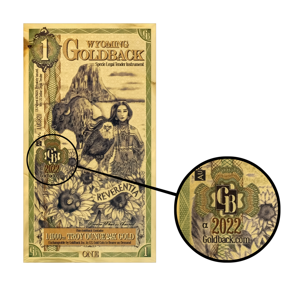 Wyoming Goldbacks 1 - Alpha Series