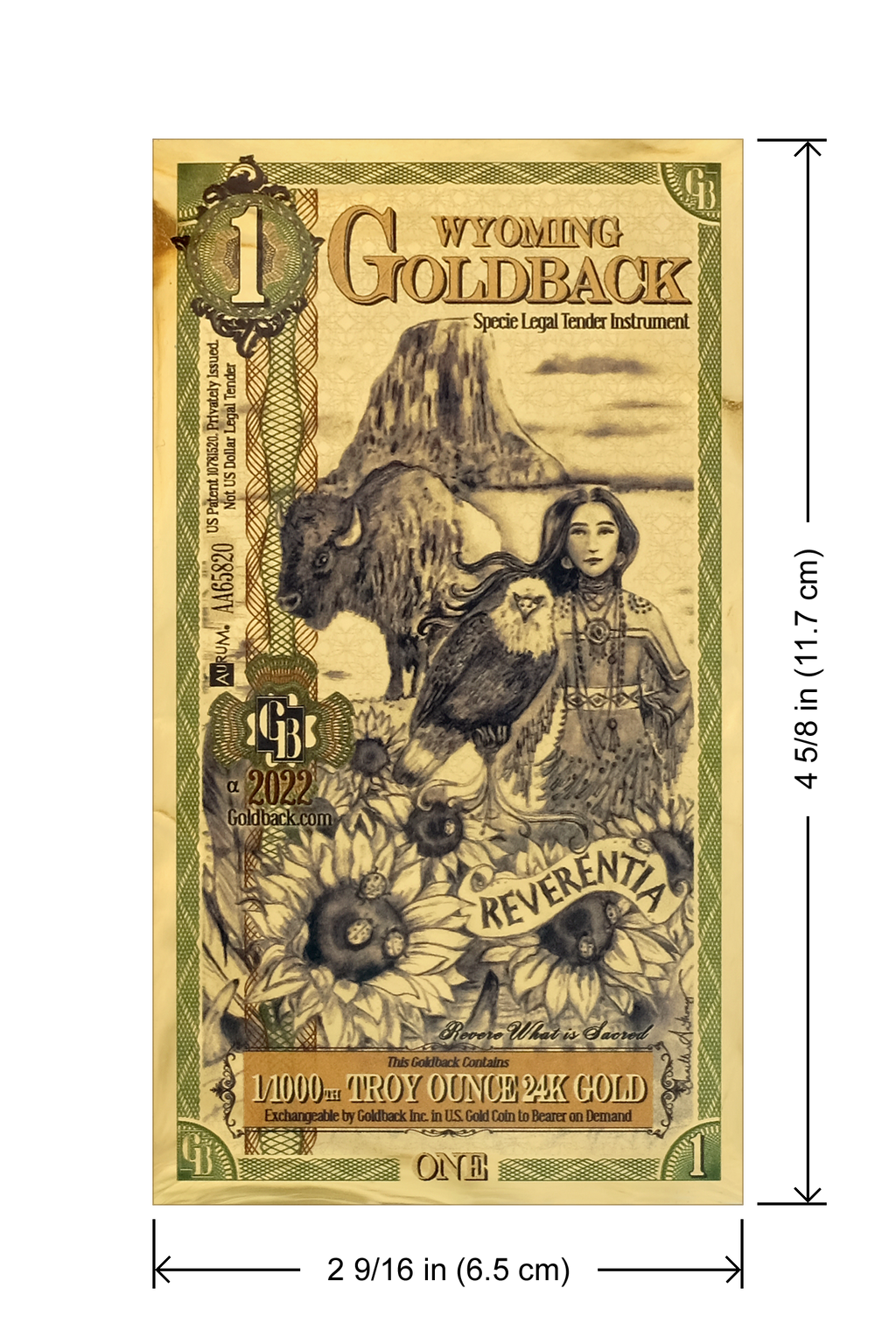 Wyoming Goldbacks 1 - Alpha Series