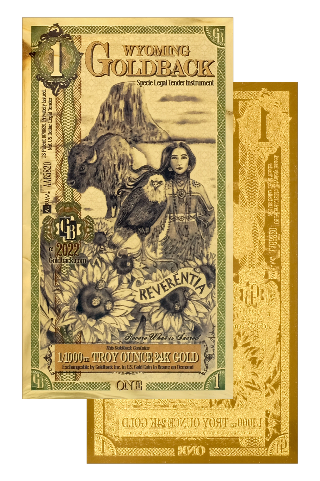 Wyoming Goldbacks 1 - Alpha Series