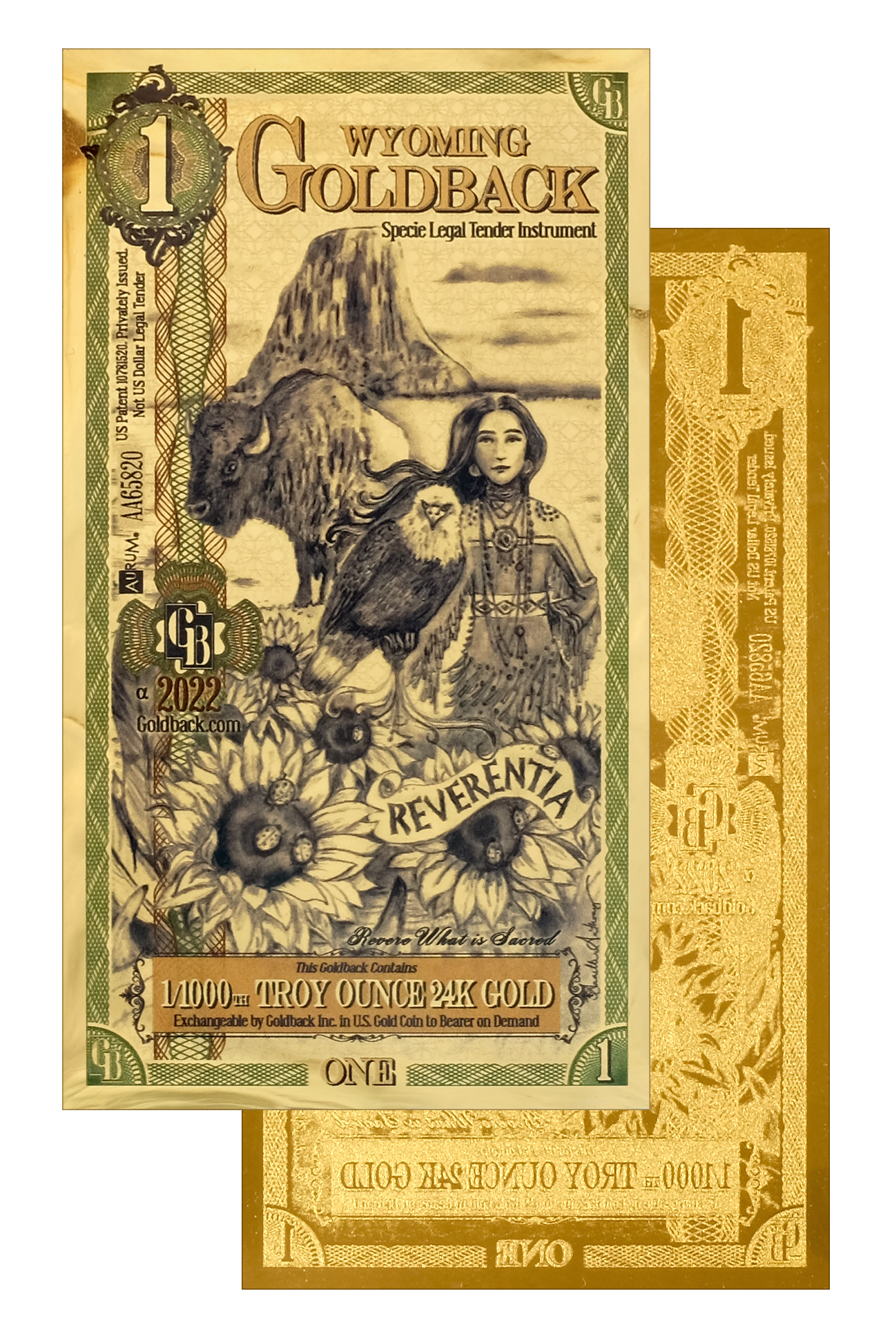 Wyoming Goldbacks 1 - Alpha Series