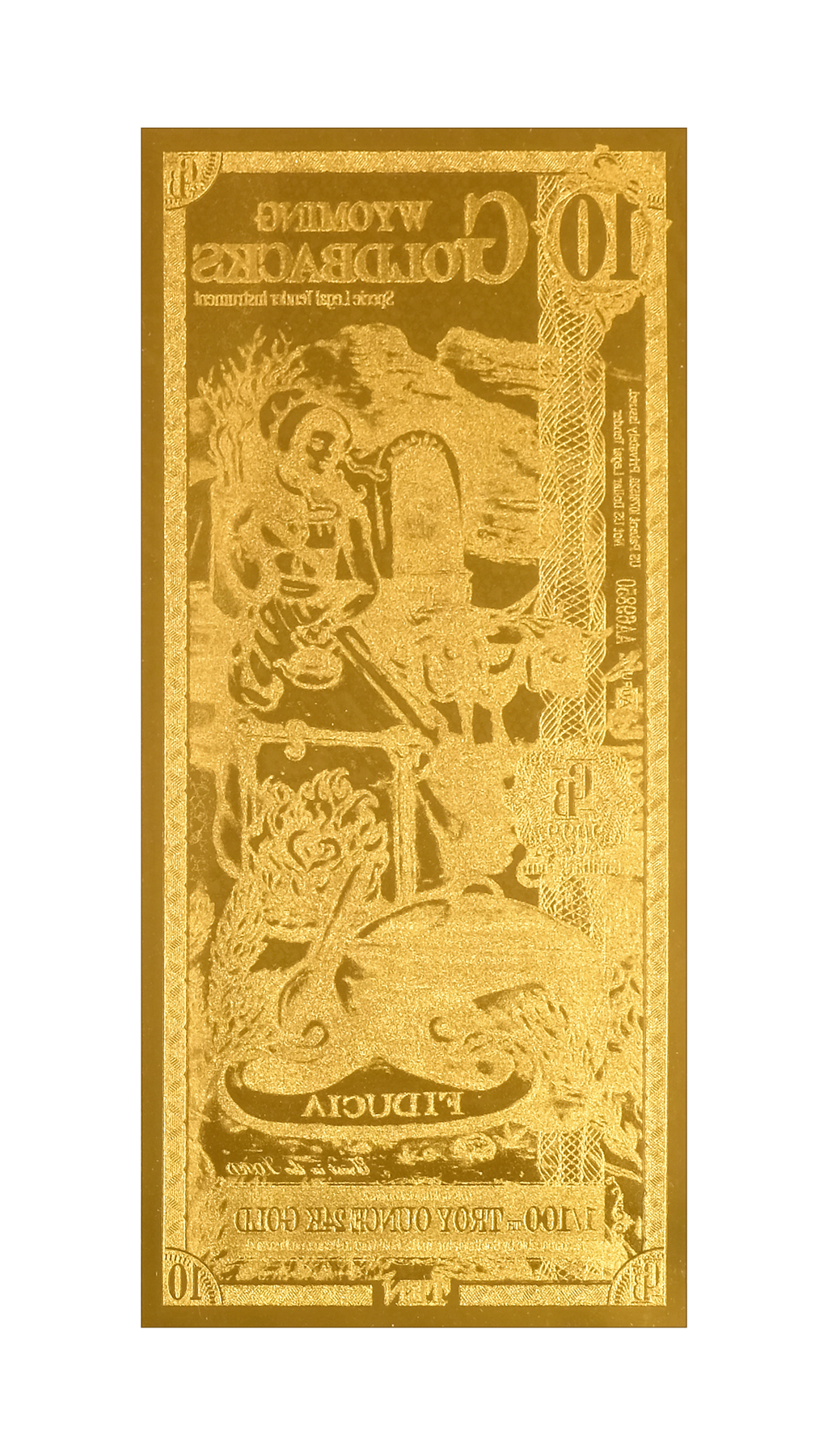 Wyoming Goldbacks 10 - Alpha Series